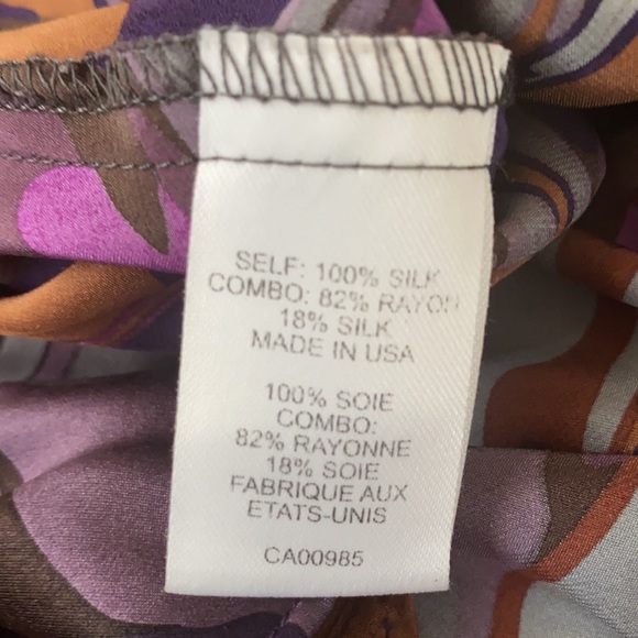 Nanette Lapore Silk Charmeuse Velvet Flouncy Top - Picture 7 of 10